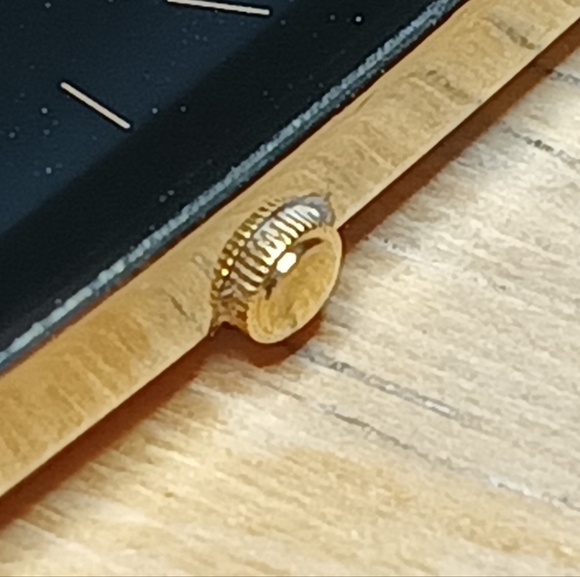 X Citizen Quartz Men's 1980s black dial gold XII & 2 hand gold tone case - Picture 5 of 11